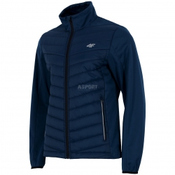 Męska kurtka treningowa, sportowa, softshell+ocieplenie KUMTR001 4F
